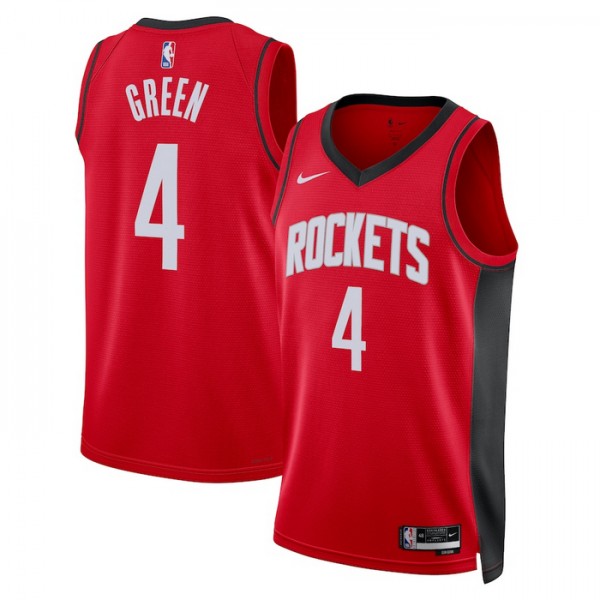 Houston Rockets Trikot Jalen Green 0 Nike 2022-23 Icon Edition Rot Swingman - Herren